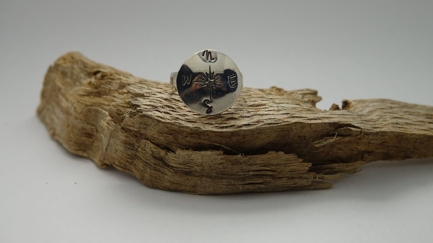 Compass Ring - Round - Size 6.25