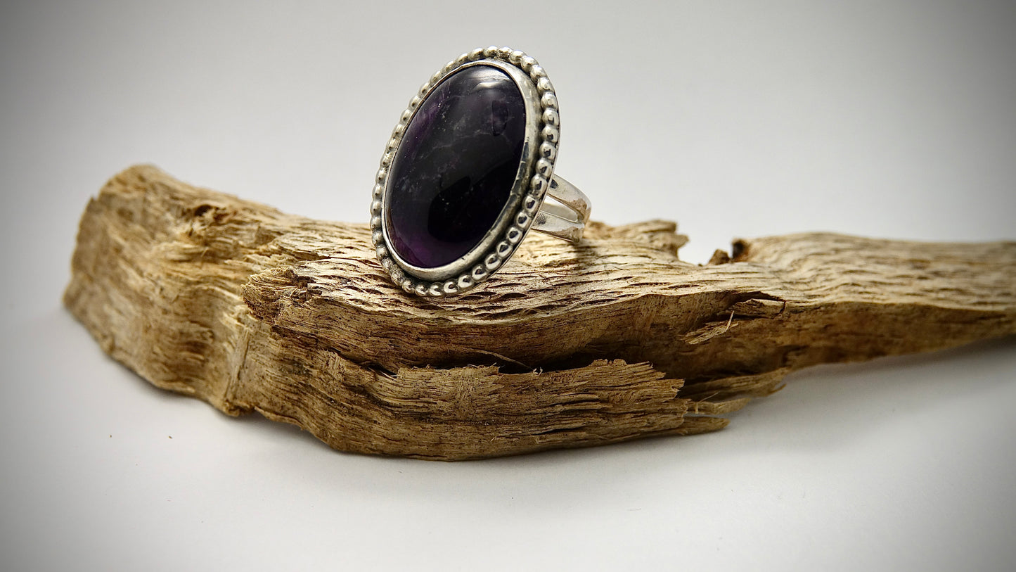 Amethyst Ring - Oval - Size 6.5