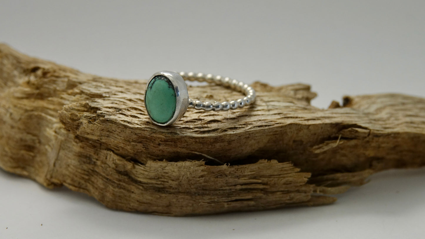 Tiny Turquoise - Oval - Size 8