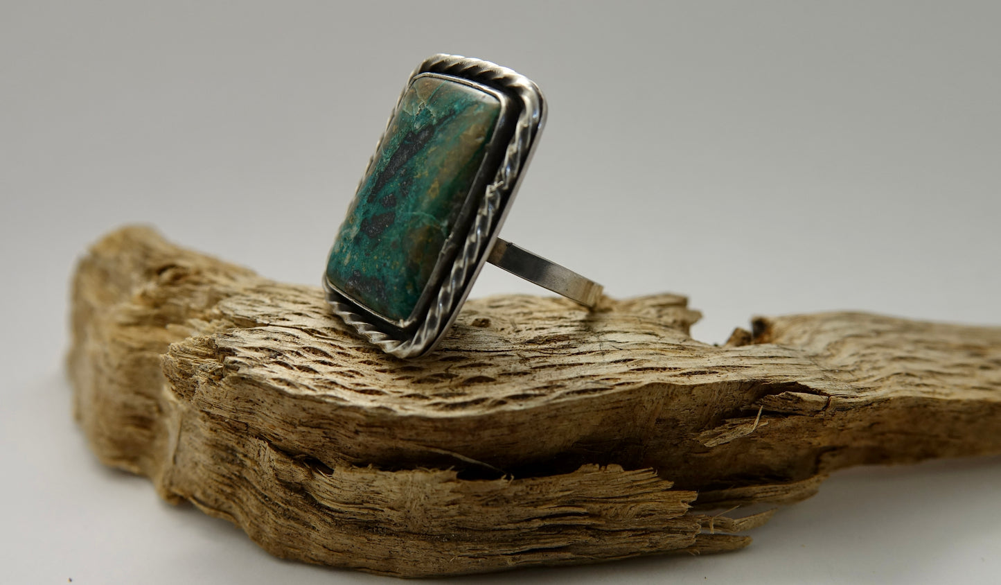 Chrysocolla Ring - Square - Size 6-9