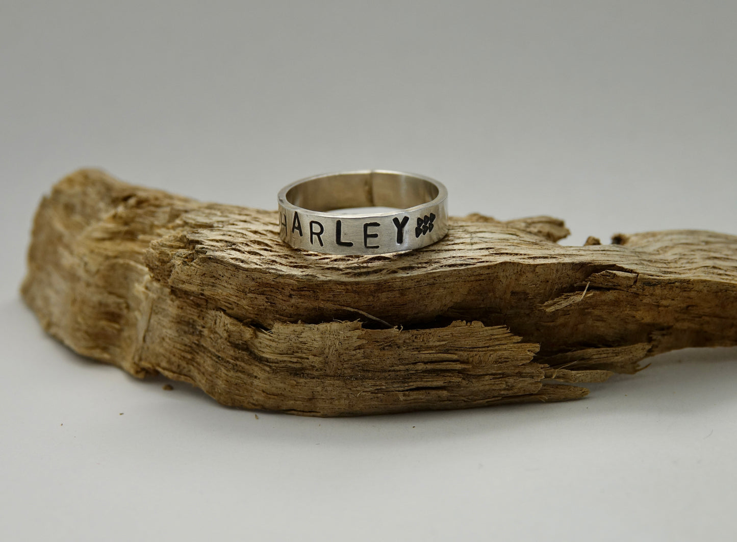 Stamped Ring - "HARLEY" - Size 9