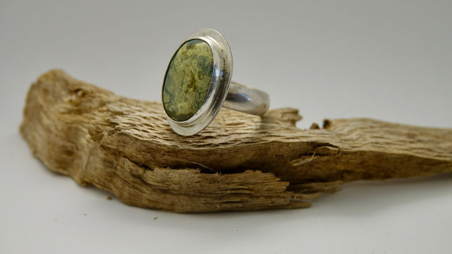Mystery Stone Ring - Oval - Size 10.25
