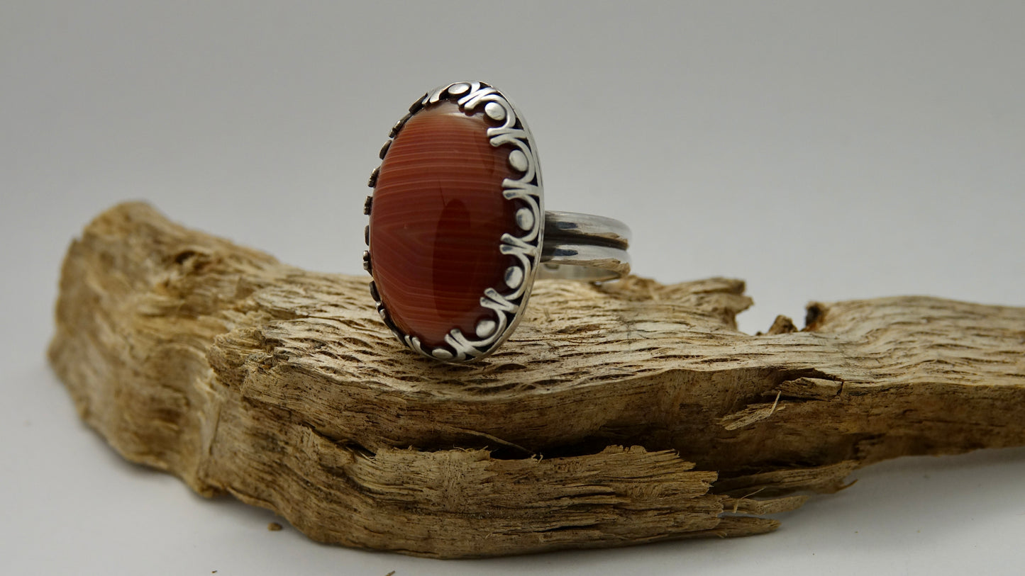 Carnelian Ring - Oval - Size 9.5
