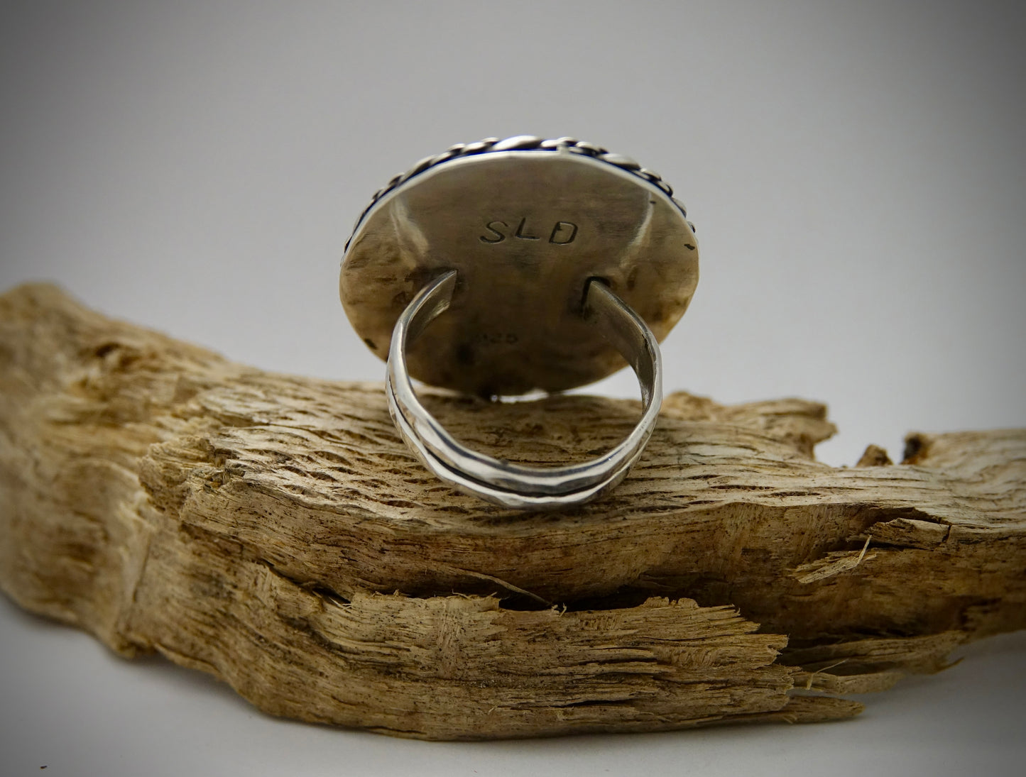 Rainbow Hickorite Ring - Oval - Size 7