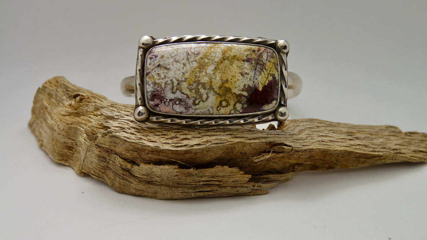 Crazy Lace Agate Cuff - Medium