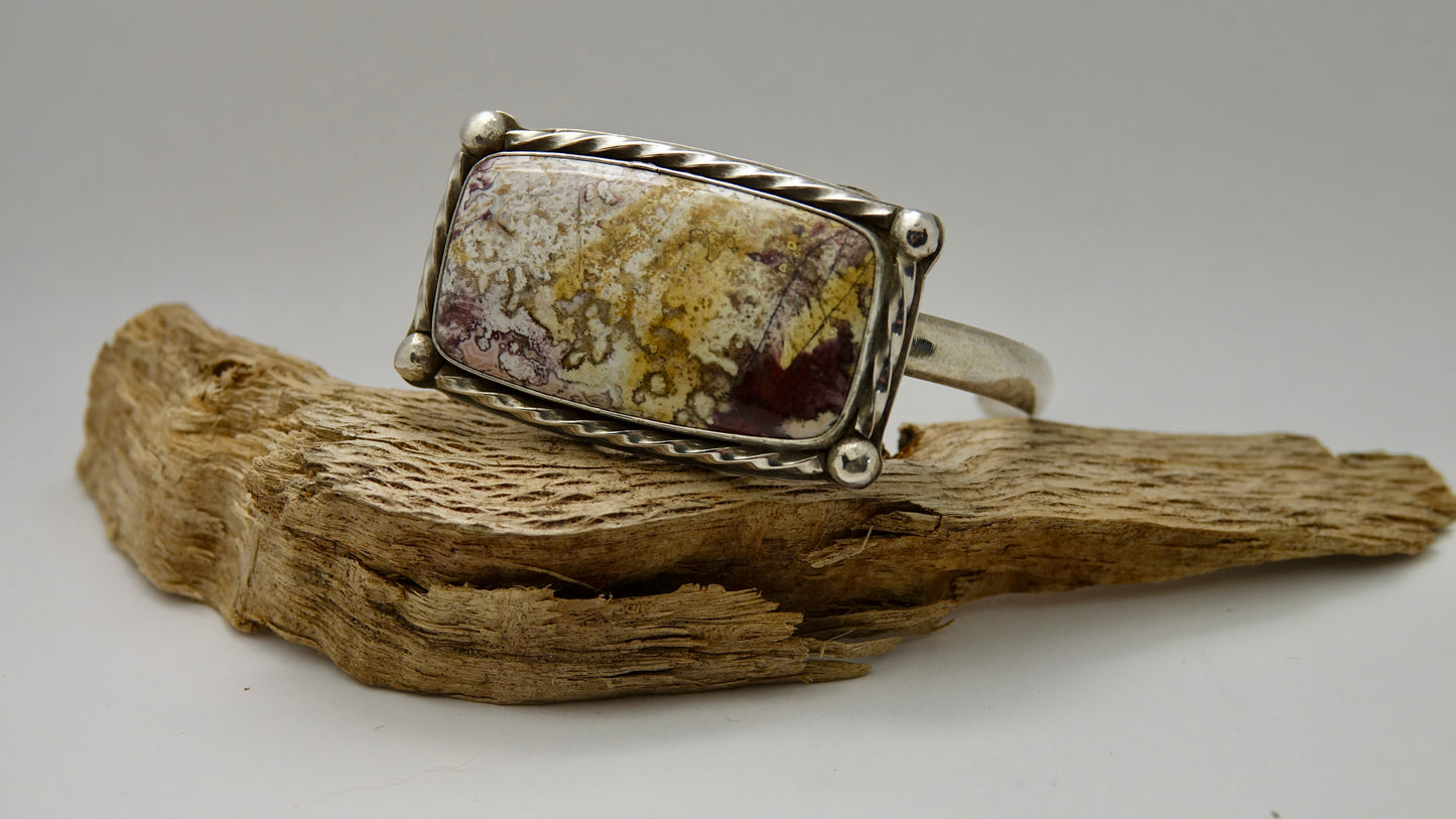Crazy Lace Agate Cuff - Medium