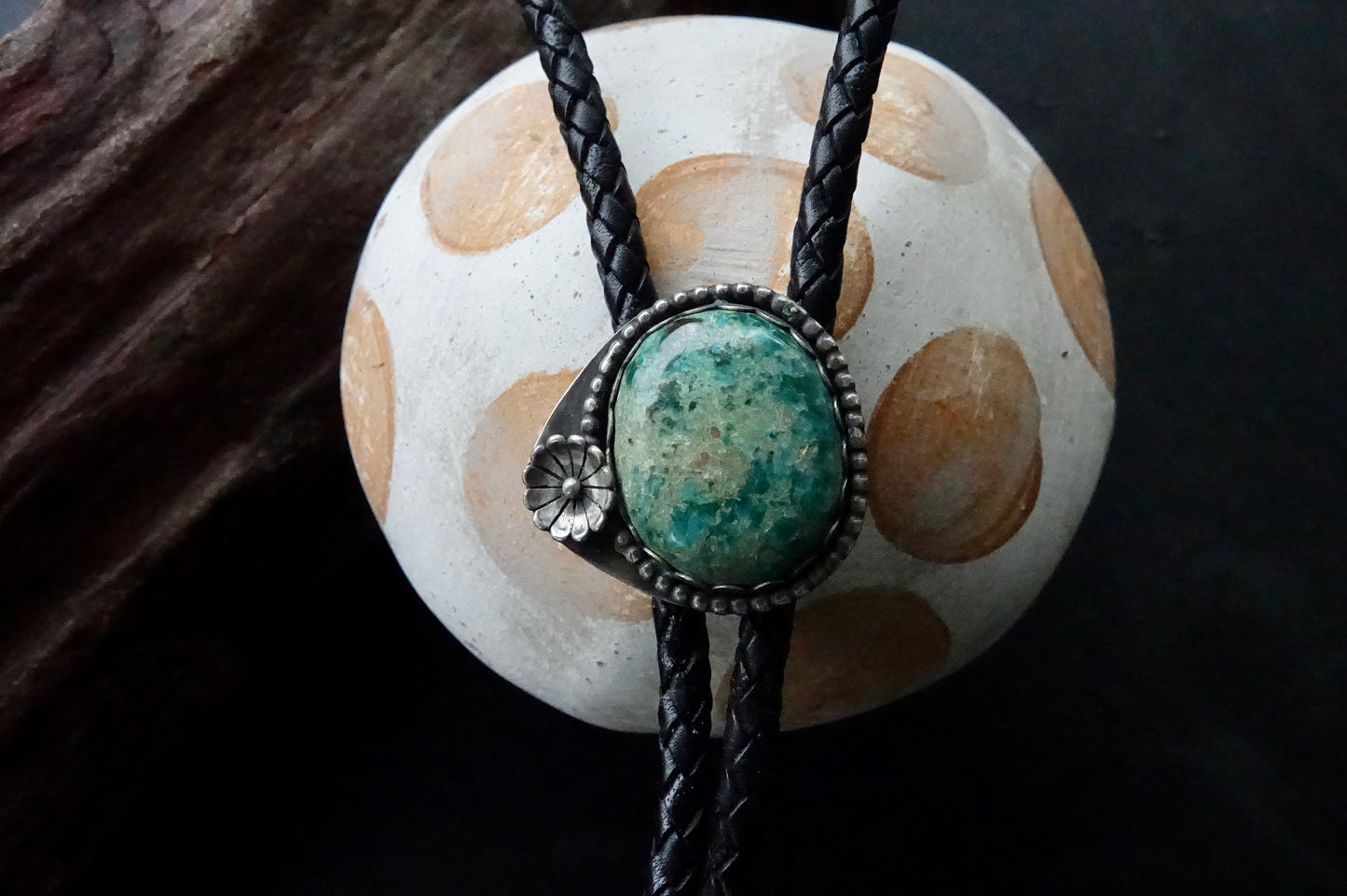 Chrysocolla Bolo Tie
