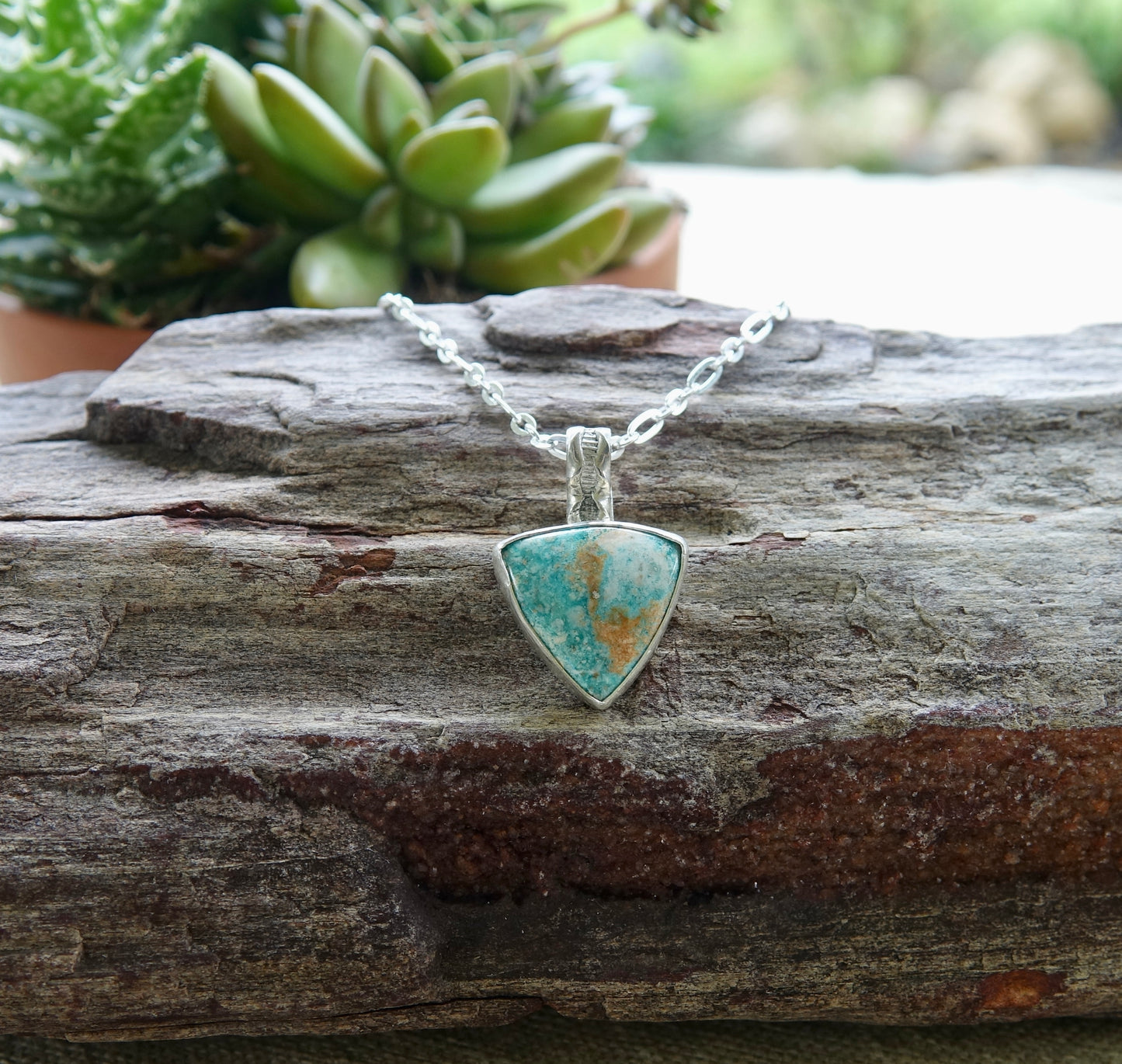 Turquoise Necklace - Triangle