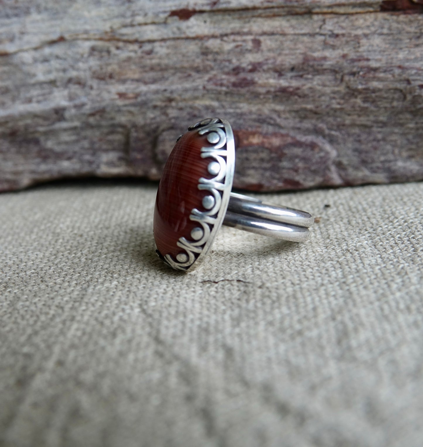 Carnelian Ring - Oval - Size 9.5