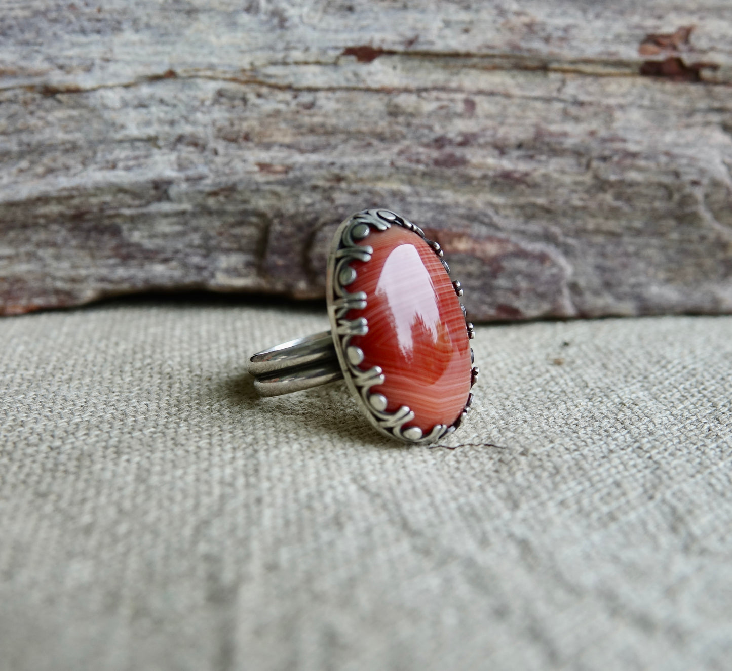 Carnelian Ring - Oval - Size 9.5