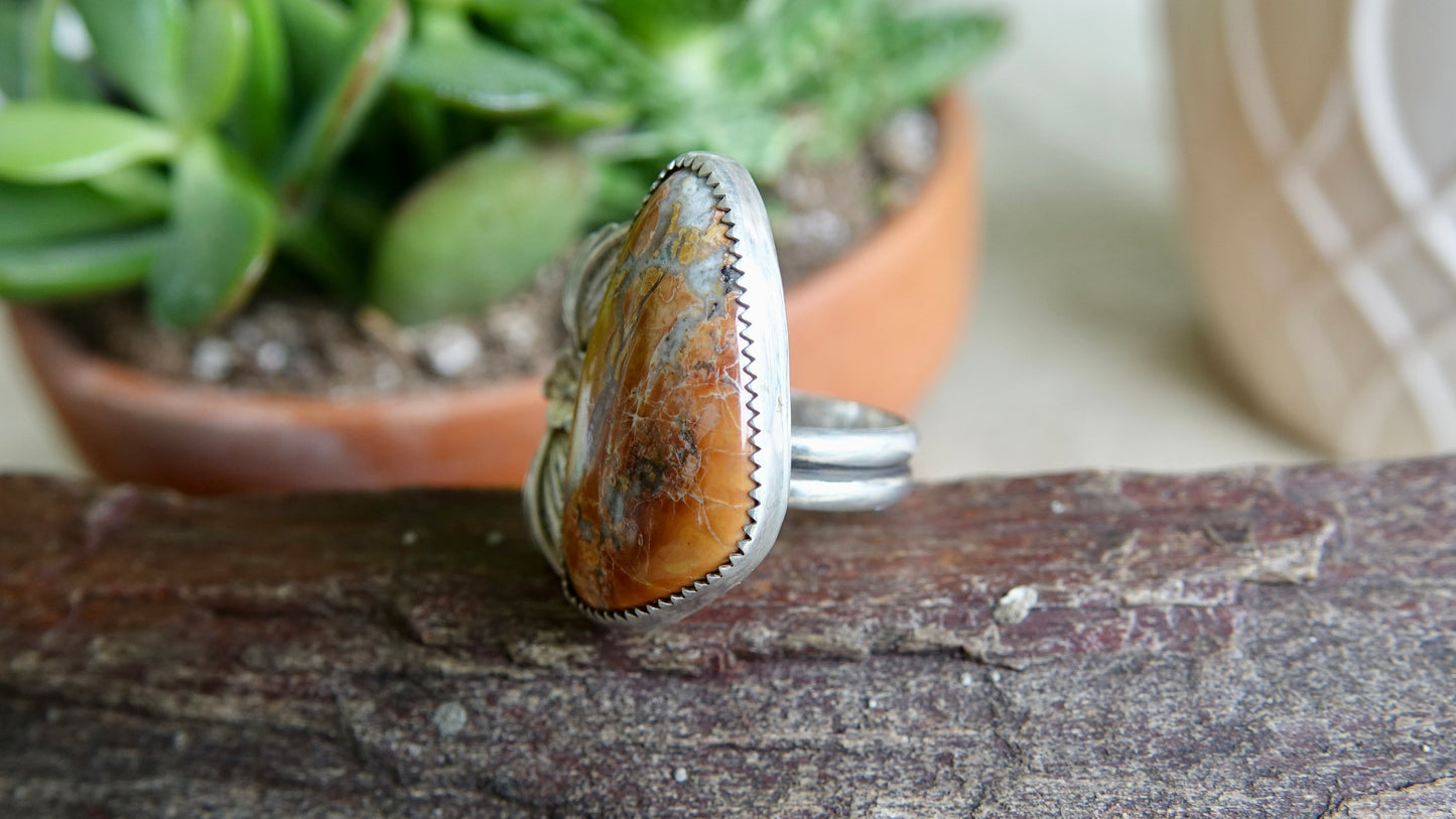 Maligano Jasper Ring - Size 7.5