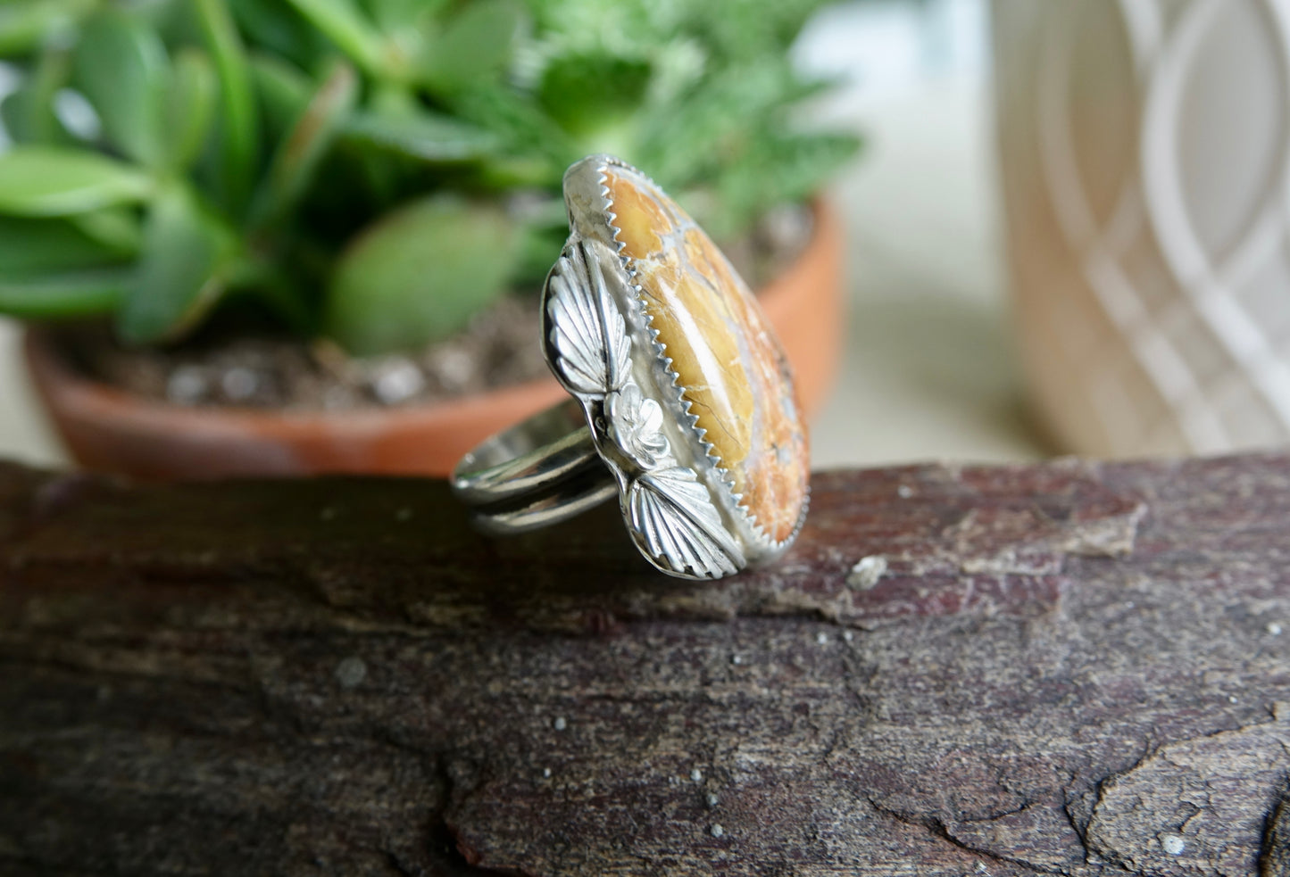 Maligano Jasper Ring - Size 7.5