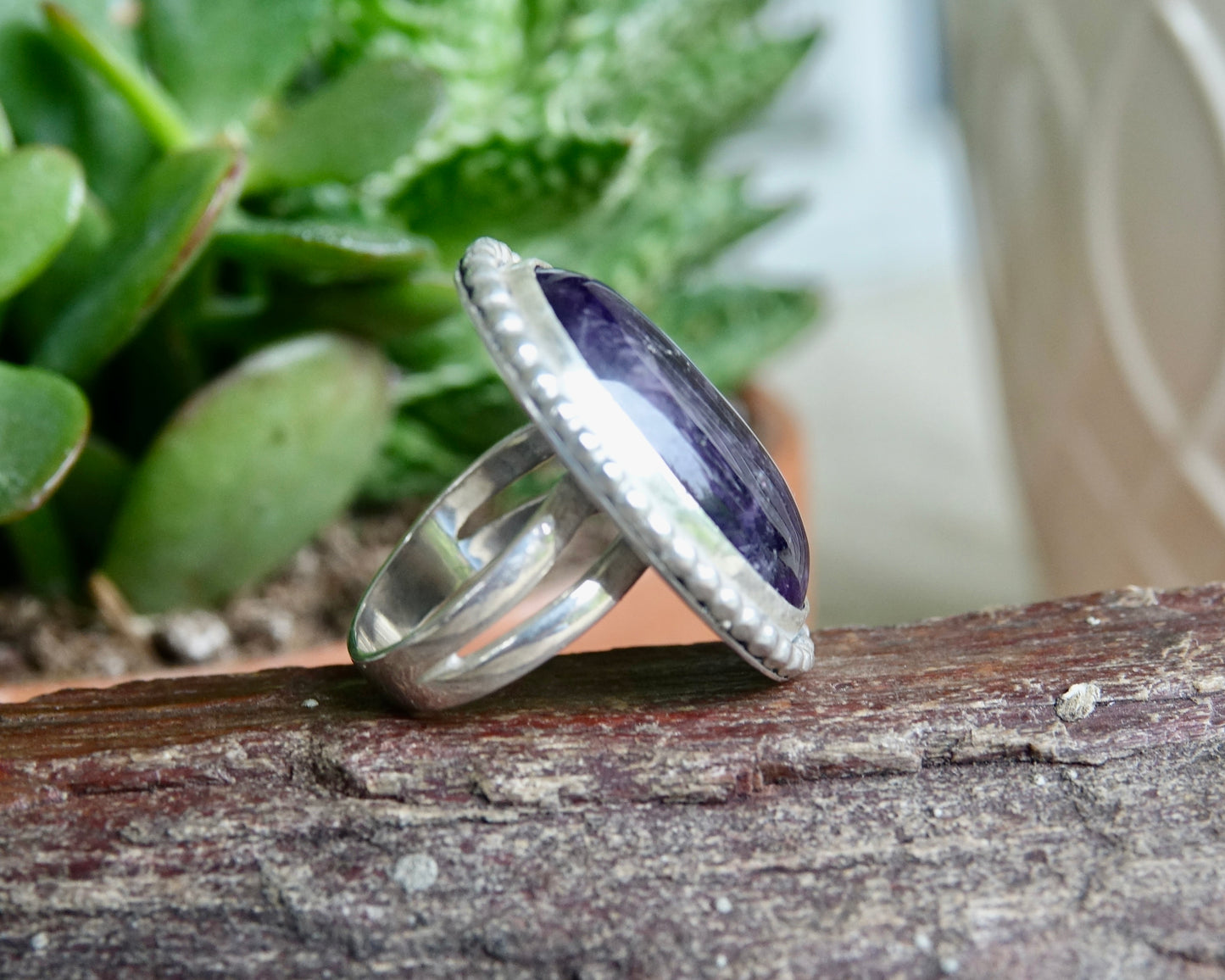 Amethyst Ring - Oval - Size 6.5