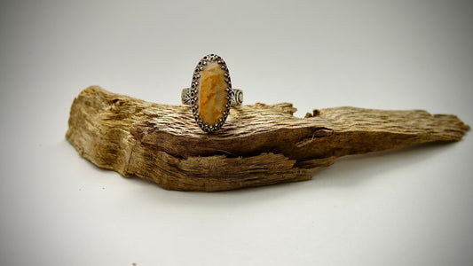 Spiney Oyster Shell Ring - Oval - Size 5.75