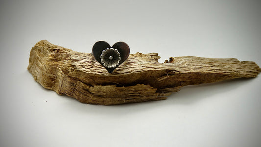 Large Heart with Flower - Size 6