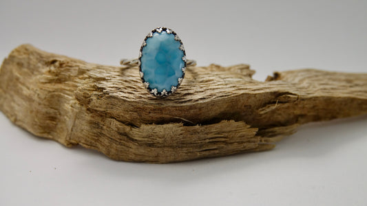 Larimar Ring - Oval - Size 8.25