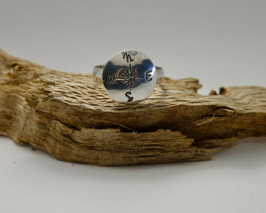 Compass Ring - Round - Size 9