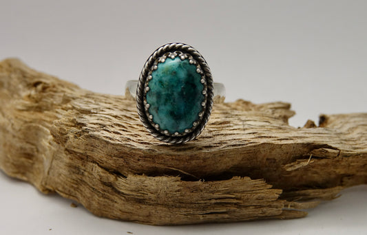 Chrysoprase Ring - Oval - Size 10.5