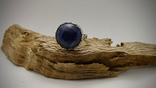 Lapis Lazuli Ring - Round - Size 7.5