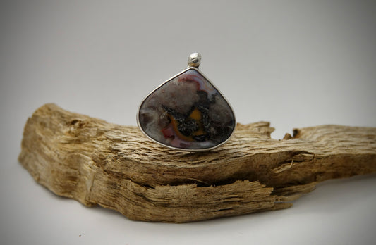 Crazy Lace Agate Ring - Size 7.5