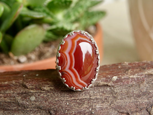 Carnelian Ring - Oval - Size 7.25