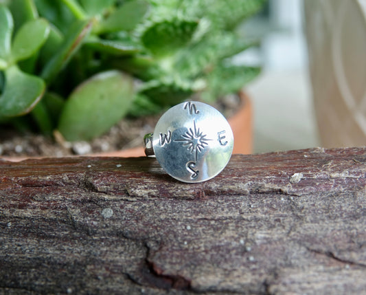 Compass Ring - Round - Size 6.25